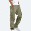 2023 Cargo Pants for Men Cargo Pants for Men Work Stretch Drawstring Joggers Athletic Sweatpants Casual Multi Pockets Utility Trousers Mens Work Pants Sweatpants for Men Army Green 5X view 2