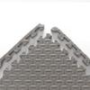 9 Tiles Interlocking Foam Mats 0.31in Thickness Foam Floor Mats for Home Gym, Fitness, Exercise Surface Protection EVA Foam Floor Padding with Border for Workout Equipment (0.31 in, Grey) view 1