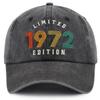 54 Birthday Decorations for Women Men, Limited 1972 Edition Hats, Fathers Day Retirement Gifts for Dad Mom Grandma Grandpa, 54 Years Old Baseball Cap view 1