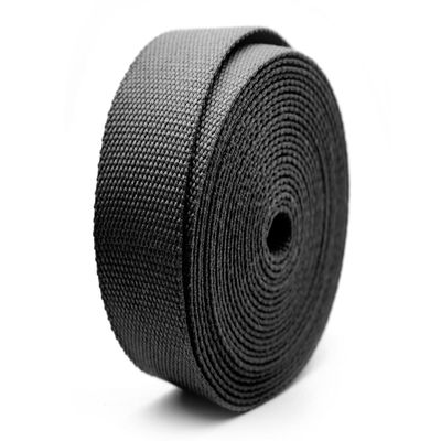 CRAFTMEMORE 1.5 Inches Heavy Cotton Webbing - Plain Weave Straps for Arts and Crafts, Luxury Bag Strap High Density Webbing (50 Yards, Black)
