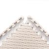 9 Tiles Interlocking Foam Mats 0.31in Thickness Foam Floor Mats for Home Gym, Fitness, Exercise Surface Protection EVA Foam Floor Padding with Border for Workout Equipment (0.31 in, White) view 1