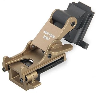 YSS NVG Rhino Arm Helmet Mount -Full Metal Sturdy and Adjustable Design for PVS-14/PVS-7 Night Vision Goggles - Ideal for Hunting, Hiking, and Tactical Operations, Easy Installation (tan)