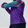 Fldy Kids Boys Soccer Jersey Goalkeeper Padded Goalie Shirt Long Sleeve Training Soccer Jersey Uniforms Purple D 14-15 Years view 3