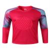 Fldy Kids Boys Soccer Jersey Goalkeeper Padded Goalie Shirt Long Sleeve Training Soccer Jersey Uniforms Hot Pink D 11-12 Years view 1