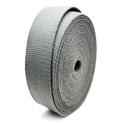 CRAFTMEMORE 1.5 Inches Heavy Cotton Webbing - Plain Weave Straps for Arts and Crafts, Luxury Bag Strap High Density Webbing (50 Yards, Gray)