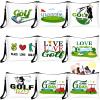 Clysee 16pcs Golf Gifts for Women Accessories Cosmetic Bags Ladies Golf Makeup Bag Zipper Pouch Travel Toiletry Organizer for Purse Team Gift view 1