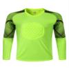Fldy Kids Boys Soccer Jersey Goalkeeper Padded Goalie Shirt Long Sleeve Training Soccer Jersey Uniforms Fluorescent Green D 14-15 Years view 1