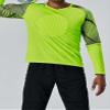 Fldy Kids Boys Soccer Jersey Goalkeeper Padded Goalie Shirt Long Sleeve Training Soccer Jersey Uniforms Fluorescent Green D 14-15 Years view 3