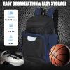 LARIPOP Basketball Backpack Large Sports Bag, Gym Bag with Ball Compartment and Shoe Compartment to Store Sports Shoes Water Bottles Laptops and Daily Necessities, Widely Used in Basketball, Soccer view 2