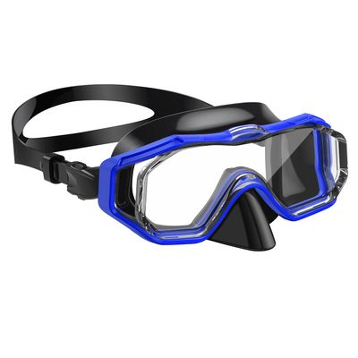 W WSTOO Kids Swim Goggles with Nose Cover - Leak-Proof and Fog-Proof with Soft Silicone Seal, HD 3-Window Wide Vision Shatterproof Lens for Safe and Clear View, Adjustable for Children 5-15 Years Old