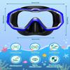 W WSTOO Kids Swim Goggles with Nose Cover - Leak-Proof and Fog-Proof with Soft Silicone Seal, HD 3-Window Wide Vision Shatterproof Lens for Safe and Clear View, Adjustable for Children 5-15 Years Old view 2