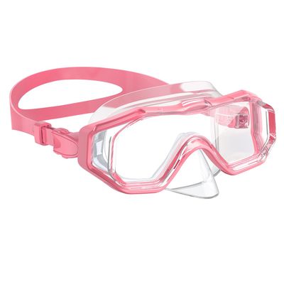 WSTOO Kids Swim Goggles with Nose Cover - Leak-Proof and Fog-Proof with Soft Silicone Seal, HD 3-Window Wide Vision Shatterproof Lens for Safe and Clear View, Adjustable for Children 5-15 Years Old