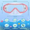 WSTOO Kids Swim Goggles with Nose Cover - Leak-Proof and Fog-Proof with Soft Silicone Seal, HD 3-Window Wide Vision Shatterproof Lens for Safe and Clear View, Adjustable for Children 5-15 Years Old view 2