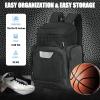 LARIPOP Basketball Backpack Large Sports Bag, Gym Bag with Ball Compartment and Shoe Compartment to Store Sports Shoes Water Bottles Laptops and Daily Necessities, Widely Used in Basketball, Soccer view 2