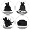 Lanpet Cute Bunny Backpacks for Women Rabbit Ears Backpack Fluffy Shoulder Bag Satchel view 2