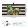 Golf Towels for Golf Bags with Clip - Funny Microfiber Waffle Pattern Golf Towel Happy St. Patrick's Day Gnome Lucky Clover Black Stripes Beige Golf Accessories for Men and Women Gifts 24x16 Inch view 3