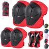 Banzk Kids/Youth Knee Pad Elbow Pads Guards Protective Gear Set for Children 3-14 Years Skateboard Roller Skating Skiing Rollerblading Cycling BMX Biking Running Scooter view 1