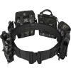 YAKEDA Molle Battle Belt with Pouches:Tactical Combat Quick Release Airsoft Belt Heavy Duty Belts Law Enforcement 8 pcs (Black CP) view 1