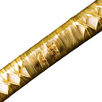 4.4 Yard Synthetic Leather Ito Tsukamaki Sageo Handle Wrapping Cord Scabbard Rope for Japanese Sword Katana Wakizashi Tanto