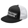 Unisex Custom Embroidered Mesh Baseball Cap Flat Hip Hop Hats for Men Women Sun Hat Snapback Hats Blackwhite view 1