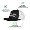 Unisex Custom Embroidered Mesh Baseball Cap Flat Hip Hop Hats for Men Women Sun Hat Snapback Hats Blackwhite view 2