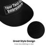 Unisex Custom Embroidered Mesh Baseball Cap Flat Hip Hop Hats for Men Women Sun Hat Snapback Hats Blackwhite view 3