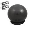 Exercise Ball Chair with Resistance Bands, Home Gym Anti-slip Stability Ball Base Kits, Multifunctional Fitness Yoga Ball Office Chair, 55/65/75cm ( Color : Black , Size : 75cm (Height 165-175cm) ) view 1