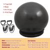 Exercise Ball Chair with Resistance Bands, Home Gym Anti-slip Stability Ball Base Kits, Multifunctional Fitness Yoga Ball Office Chair, 55/65/75cm ( Color : Black , Size : 75cm (Height 165-175cm) ) view 3