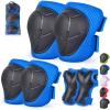 Banzk Kids/Youth Knee Pad Elbow Pads Guards Protective Gear Set for Children 3-14 Years Skateboard Roller Skating Skiing Rollerblading Cycling BMX Biking Running Scooter view 1