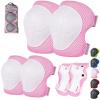 Banzk Kids/Youth Knee Pad Elbow Pads Guards Protective Gear Set for Children 3-14 Years Skateboard Roller Skating Skiing Rollerblading Cycling BMX Biking Running Scooter