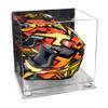 Better Display Cases Acrylic Motorcycle Motocross or Nascar Racing Helmet Display Mirror Case, White Risers and Clear Base - 16" x 13" x 14" (A024/V61) view 1
