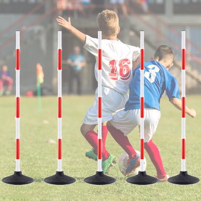 YXXSDP Red White Highly Visible Football Training Aid, Pro Portable Speed and Agility Train Poles, Multi-Purpose Fitness Equipment for Gym Turf Playground (Size : 1.2m/47.2inch)