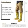 Hip Waders 80cm High Male and Female Hip Waders, Wading Boots, Underwater Fishing Hip Boots (Color : Yellow, Size : 5) view 2