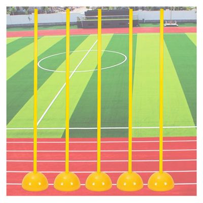 YXXSDP Soccer Agility Poles with Plug-in Type Base, 5 Pack Sports Training Slalom Poles Football Training Aid, Improve Agility/Speed/Footwork (Size : 1m/39.4inch)