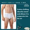 bonballoon Cottonil Egyptian Underwear White Cotton Men Slip Mens Slep Pants Briefs Men's Brief Mens Shorts Premium Soft Arabian Arab Egypt Arabic Clothing Clothes (XX Large) view 2