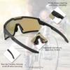 FEISEDY Men Women Cycling Sunglasses, with 3 Interchangeable Lenses, TR90 Sports Glasses Baseball for Youth Teens B4138 view 3