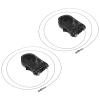 PATIKIL 3.28 Feet Retractable Cable Lock, 2 Pack 3 Digit Steel Cable Rope Portable Resettable Adjustable Code Lock for Bicycle Outdoor Use, Black view 1
