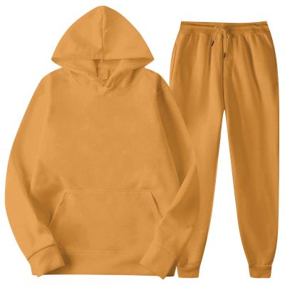 WENKOMG1 2 Piece Tracksuits for Men,Solid Casual Spring Fall Sports Set Swearshirt and Sweatpant Unisex Active Outfits,New York Sweatshirt Men'S Sweatshirts 1/4 Zip Pullover Mens(Orange,Small)
