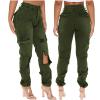 Women Parachute Camo Cargo Pants Trendy Y2K Teen Girls High Elastic Waist Relaxed Fit Casual Pants Streetwear Trousers view 3