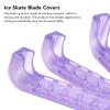 HERCHR Adjustable Skate Guards, 2 Pairs Portable Ice Skate Blade Covers Hockey Protector with 4pcs Springs for Figure Skates Ice Skate Guards Hockey Skate Guards Hockey Equipment(Purple) view 2