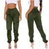 Cargo Pants Parachute Womens Relaxed Fit Casual Hiking Streetwear Elastic Camo Pants Fashion Y2K Teen Girls Trousers view 2