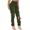 Cargo Pants Parachute Womens Relaxed Fit Casual Hiking Streetwear Elastic Camo Pants Fashion Y2K Teen Girls Trousers view 3