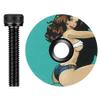 Aluminum Alloy Bike Top Stem Cover Stem Cap Light Ear Cover with Screw for 28.6mm Fork for Head Front Tub Bike Top Stem Cover Stem Fork Tube Headset Cap for 28.6mm view 1