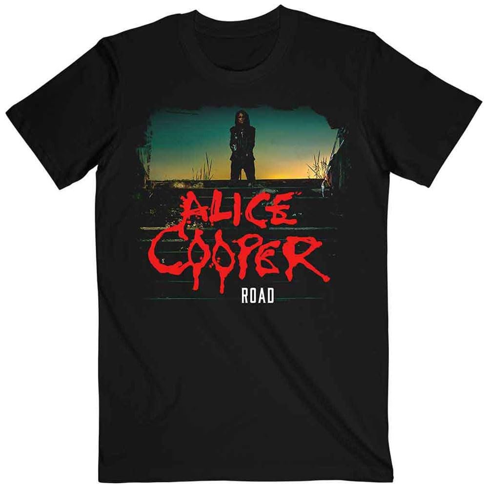 Alice Cooper T Shirt Back Road Logo Official Unisex Black Size XXL
