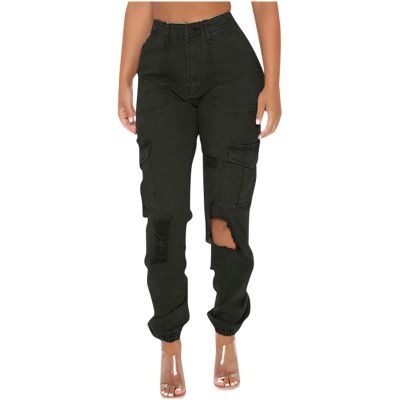 Cargo Pants Parachute Womens Relaxed Fit Casual Hiking Streetwear Elastic Camo Pants Fashion Y2K Teen Girls Trousers
