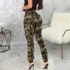 Women Parachute Camo Cargo Pants Trendy Y2K Teen Girls High Elastic Waist Relaxed Fit Casual Pants Streetwear Trousers view 3
