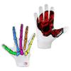 Glorious Traders Youth Football Gloves American Wide Receiver Football Gloves for Adult Men Women & Boys with Super Sticky Silicone Grip Palms Ultimate Performance Booster (White, Adult Large) view 3