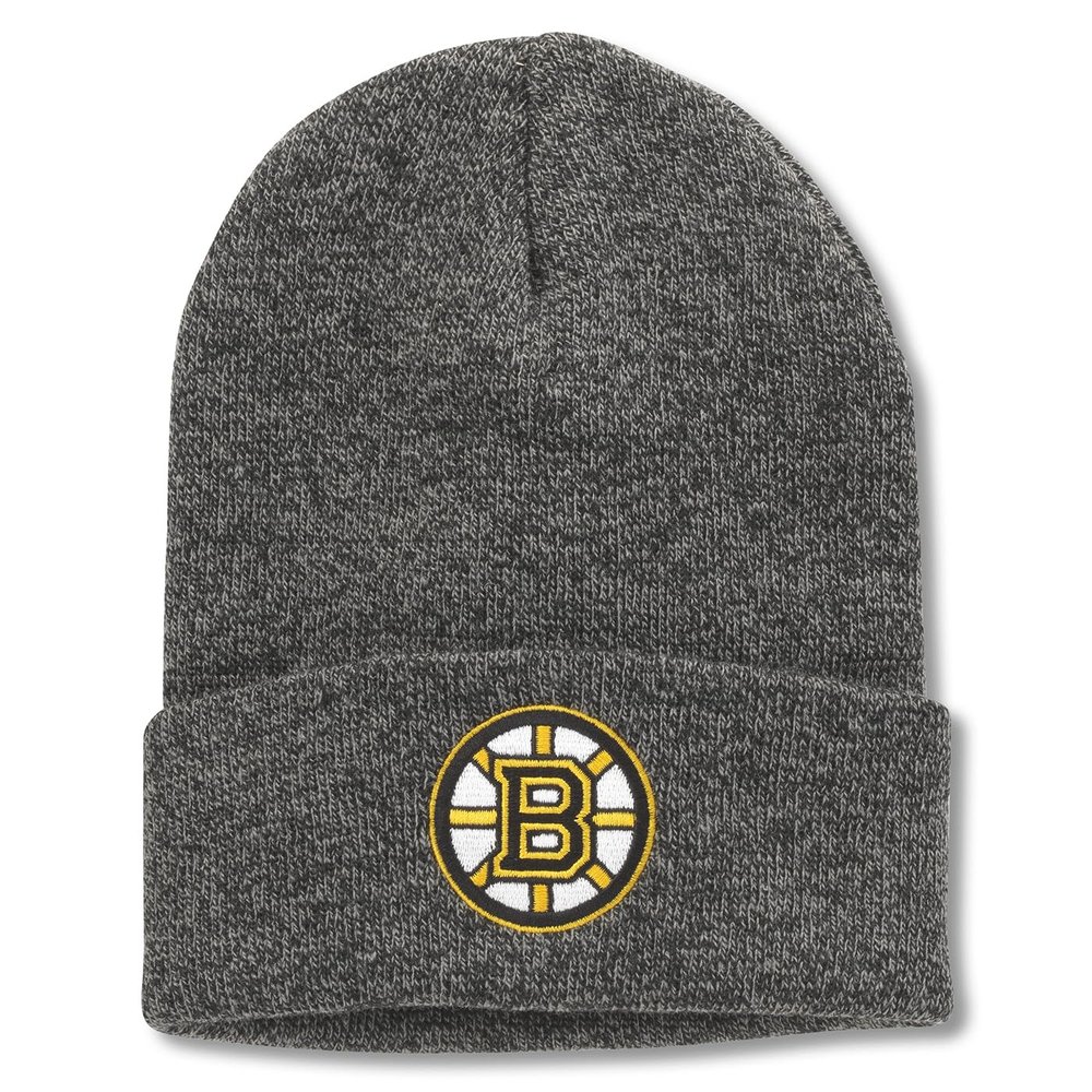 AMERICAN NEEDLE Officially Licensed NHL Hockey Team Logo Cap, Terrain Knit Beanie, Winter Hat, Authentic, New (Bruins (Heather Black)