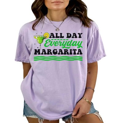 All Day Everyday Margarita Shirt Cinco De Mayo Drinking T-Shirt Group Party Shirts #00014_33