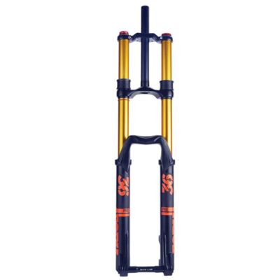 ZECHAO 27.5/29inch Mountain Bike Front Fork,200mm Travel Air Supension Front Fork 36 Tubes Electric Bike Double Shoulder Fork 110 * 20MM Axle Outdoor (Color : Gold-Orange, Size : 29inch)